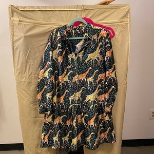 J. Crew Shirtdress in Giraffes